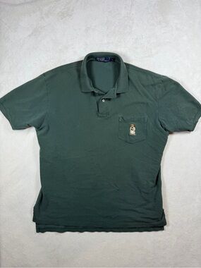 Polo Ralph Lauren Polo Bear Embroidered Dark Green Polo Embroidered Bear Pocket